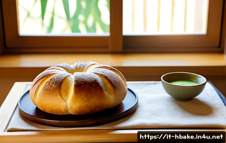 Home 13 홈베이킹 일본 베이킹 스타일 - Photorealistic Italian home kitchen with a Japanese-inspired baking setup, a carefully shaped fluffy...